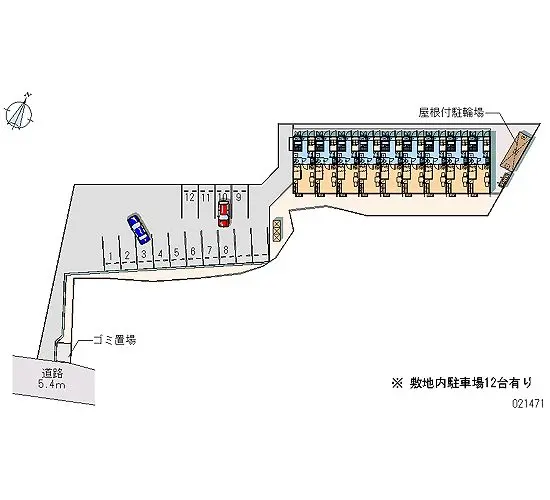 ★手数料０円★岡山市北区延友　月極駐車場（LP）